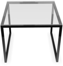 Stolik Dallas ze szklanym blatem, do lobby,