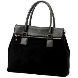 Kuferek do ręki damski skórzany torebka na ramię