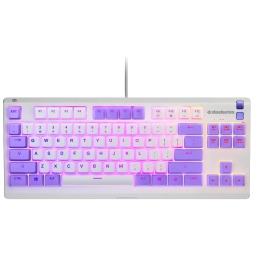 SteelSeries Apex 3 TKL Amethyst Biało-Fioletowy Klawiatura membranowa