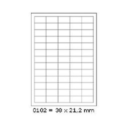 Samoprzylepne etykiety 38 x 21,2 mm, 65 etykiet,