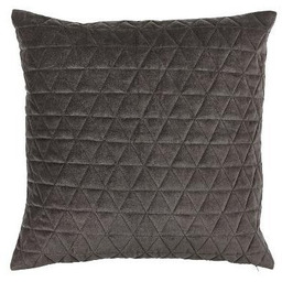 Sodahl FACET Welurowa Poduszka Dekoracyjna 50x50 cm Szara