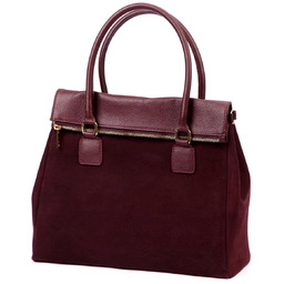 Kuferek do ręki damski skórzany torebka na ramię