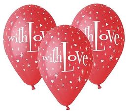 Balony lateksowe With Love - 30 cm -