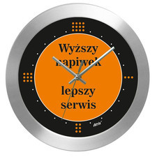 Zegar aluminiowy Lepszy Serwis
