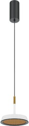 El Lampa wisząca ruda biała H327cm fi15.3cm 12W