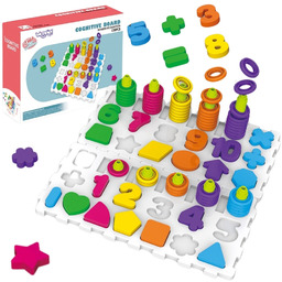 WOOPIE Układanka Montessori Sorter Trening Mózgu Literki Cyferki