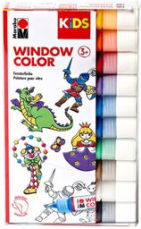 Marabu Window Color Farby do Szkła, Wielokolorowy, 10