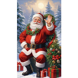 PUZZLE ŚWIĄTECZNE MIKOŁAJ GWIAZDOR A3 252 el