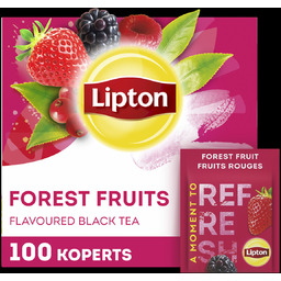 Herbata czarna aromatyzowana Lipton Refresh Owoce Leśne 100