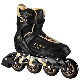 NILS EXTREME Łyżworolki Armour NA22151 (rozmiar 42) Czarno-złoty