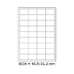 Samoprzylepne etykiety 48,5 x 31,2 mm, 36 etykiet,