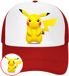CZAPKA Z DASZKIEM POKEMON PIKACHU DLA DZIECI SIATKA