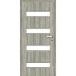 Drzwi wewnętrzne 70L 4/4 pokojowe dąb skandynawski lakierowane