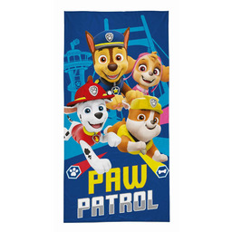Detexpol Ręcznik dziecięcy 70x140 Psi Patrol granatowy brązowy
