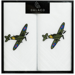Chusteczki męskie haftowane Spitfire HR-04