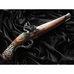 BRYTYJSKI CZARNOPROCHOWY PISTOLET SKAŁKOWY Z XVIII w. (1196-G)