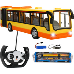 Zdalnie Sterowany AUTOBUS MIEJSKI DUŻY PRZEGUBOWY 45cm ŚWIATŁA