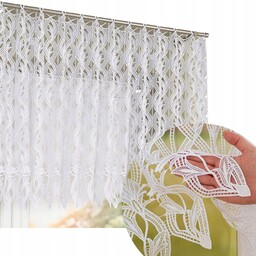 Zazdrostka z gipiury biała liście ażur wzór 90do