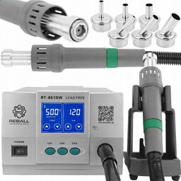 Stacja Lutownicza Hot Air Spawarka Plastiku Reball RT-861DW