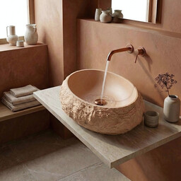 Rea Umywalka nablatowa Rea Mika Light Terracotta