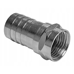 Wtyk antenowy F 75Ohm zaciskany w sześciokąt RG-6