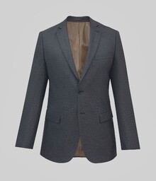 marynarka brolo granatowy slim fit