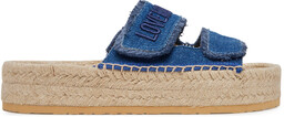 Espadryle LOVE MOSCHINO JA28383G0MJO5700 Niebieski
