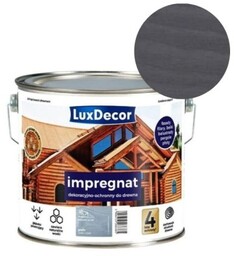 LUXDECOR Impregnat dekoracyjno-ochronny grafit 2,7L