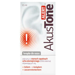 Akustone Alert krople do uszu roztwór, 15ml