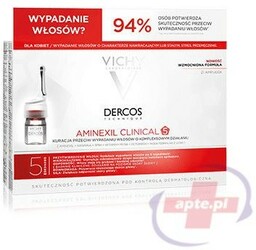 VICHY Dercos Aminexil Clinical 5 kuracja przeciw wypadaniu