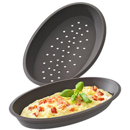 Lurch Foremki do pizzy owalne, silikonowe (2 szt.)