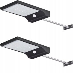 2x Lampa Led Ogrodowa Elewacyjna Solarna Z Czujnikiem