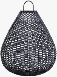 PLET lampa zewn. stojąca czarna solarna czujnik ruchu