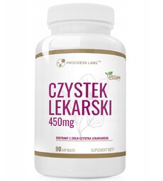 PROGRESS CZYSTEK LEKARSKI 450MG 90K CISTUS INCANUS ODPORNOŚĆ