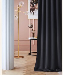 ZASŁONA ZACIEMNIAJĄCA LAUREL - CZARNA 140x250 PRZELOTKA