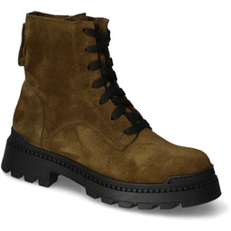 Botki Nessi 22352 Khaki W zamsz