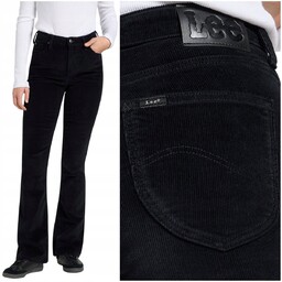 Lee BREESE BOOT bootcut Black rozszerzane damskie spodnie