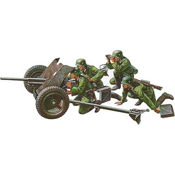 Tamiya Wyrzutnia Obrony Pancernej Figurki, Zielony, Skala 1:35,