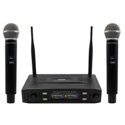 Musicmate Bezprzewodowy zestaw mikrofonowy MM-500 VocalPro Duo Mikrofon