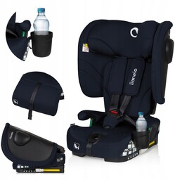 Fotelik samochodowy SKŁADANY 76-150cm ISOFIX 9-36kg SZEROKI Lionelo