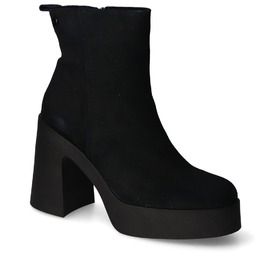Botki Nessi 23518 Czarny W zamsz