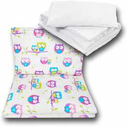 Pościel 135x100 do łóżeczka 140x70 poszewki z wypełnieniem