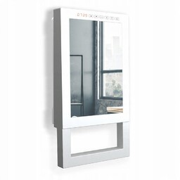 Łazienkowy grzejnik elektryczny Quadro z lustrem