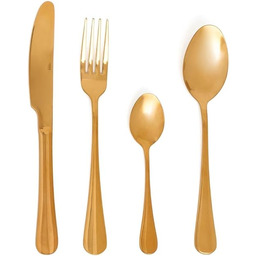 Quid Celebrat zestaw sztućców, stal nierdzewna, kolor złoty,