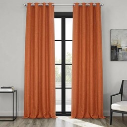 HPD Half Price Drapes Zasłony lniane z przelotkami,