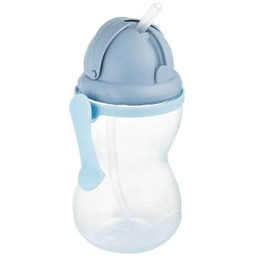 CANPOL BABIES Bidon ze składaną rurką silikonową niebieski