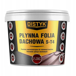 Distyk Płynna Folia Dachowa S-T4 5kg Czarny