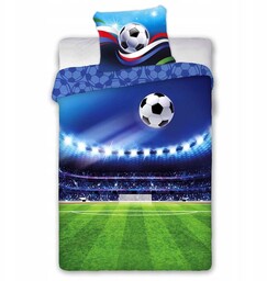 Pościel bawełniana 160x200 młodzieżowa 100% Bawełna Stadion Piłka