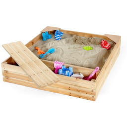 piaskownica ze schowkiem drewno