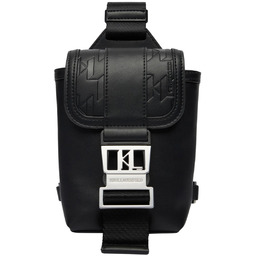 KARL LAGERFELD Czarna męska saszetka w monogram K/Traveller